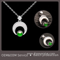 Sun and moon jade pendant